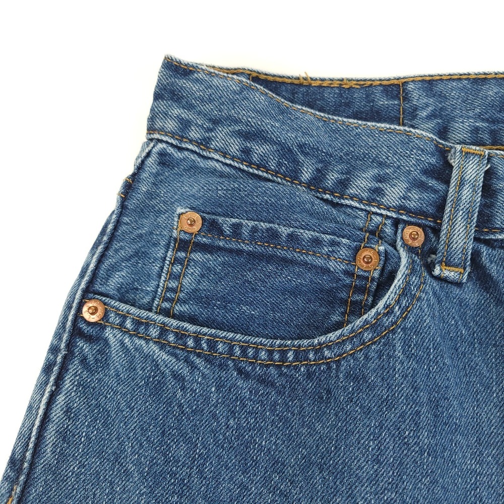 Levis 550 Jeans Mens 36 x 34 (Actual 34 x 33) Relaxed Fit Tapered Leg Blue Denim - Picture 3 of 13